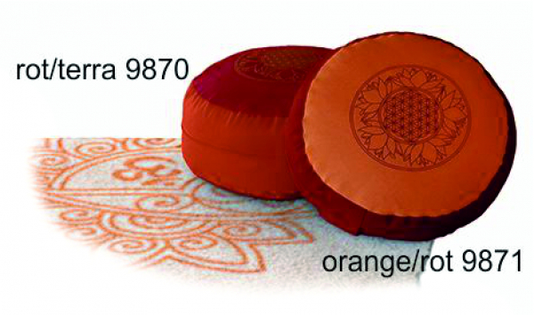Meditationskissen orange/rot
